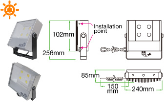 Floodlight(Solar)- F02T50(Industrial Plus)
