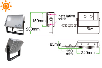 Floodlight(Solar)- F02T25(Industrial Plus)